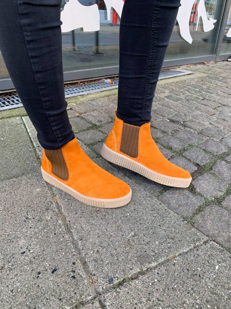 Gabor, Støvle med elastik - Brændt Orange 4