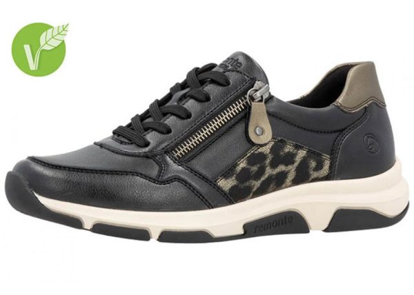 Køb Remonte - Sneaker str. 42-45 - 76-1116 - Sort/leo - 45 online billigt tilbud rabat legetøj