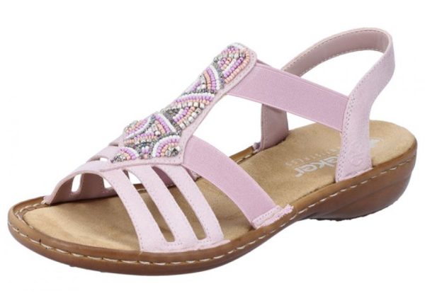 Køb Rieker - sandal - 42-0699 - Rosa - 40 online billigt tilbud rabat legetøj